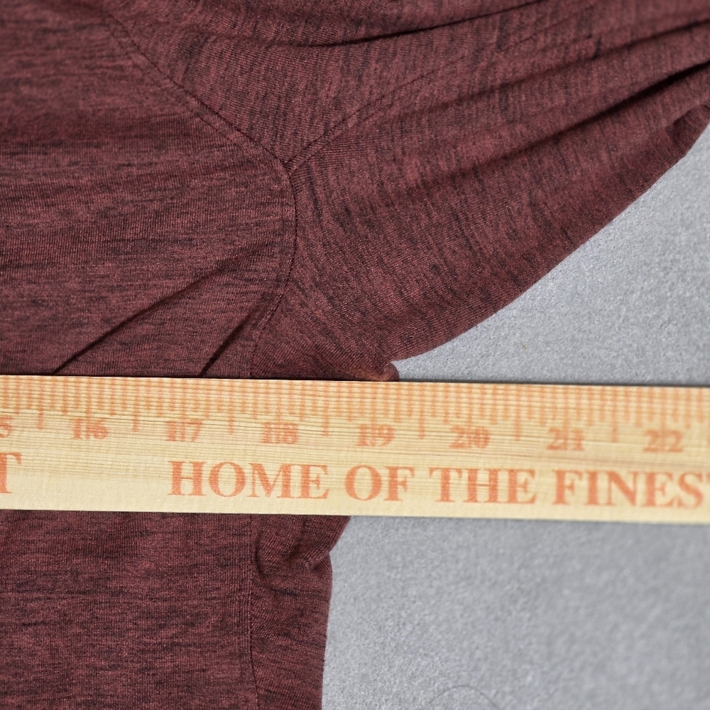 Lululemon Men's Surge Warm Half Zip Pullover – Heathered Brick Red – Size Medium - Picture 11 of 11